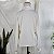 Blusa vintage crepe off white M romântica - Imagem 6