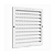 Grelha De Ventilação Quadrada Com Tela Branca em ABS 15x15 Cm - Imagem 4