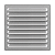 Grelha de Ventilação Em Alumínio 25x25 cm - Imagem 1