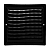 Grelha De Ventilação Quadrada Com Tela De Plástico 15x15 Cm Preta - Imagem 3