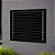 Grelha de Ventilação Em Alumínio Preta 45x45 cm - Imagem 3