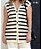 Colete Listrado Feminino Casual/U - Imagem 2