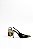 SLINGBACK VANUCIA SALTO E PONTA DOURADO - Imagem 4