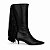 BOTA CANO MEDIO KITTEN HEELS VANUCIA COM FRANJAS - Imagem 1