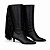 BOTA CANO MEDIO KITTEN HEELS VANUCIA COM FRANJAS - Imagem 2