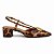 SLINGBACK ANIMAL PRINT COM ACESSORIO ORGANICO METALIZADO SALTO BLOCO - Imagem 1