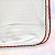 Manta Lisa com Picueta Vermelha - Branco Liso - Imagem 2