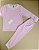 Pijama Blusa e Calça ML - Listrado Rosa Fino - Imagem 1