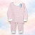 Pijama Blusa e Calça ML - Listrado Rosa Fino - Imagem 1