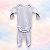 Pijama Body e Calça ML - Celeste Liso - Imagem 1
