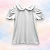 Camiseta Menina MC - Branco Liso - Imagem 1