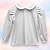 Camiseta Menina ML - Branco Liso - Imagem 1