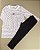 Camiseta Com Calça Gola Babadinho - Patinhos - Imagem 1
