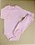 Pijama Body e Calça ML - Rosa Liso - Imagem 1