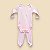 Pijama Body e Calça ML - Rosa Liso - Imagem 1