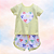 Pijama Blusa e Shorts MC - Coração com Laço - Imagem 1