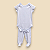 Pijama Body e Calça MC - Celeste Liso - Imagem 1
