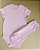 Pijama Body e Calça MC - Rosa Liso - Imagem 1