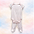 Pijama Body e Calça MC - Rosa Liso - Imagem 1