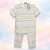 Pijama Criança Blusa e Calça MC Menina - Listrado Colorido Horizontal - Imagem 1