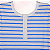Pijama Blusa e Calça MC - Listrado Azul Largo - Imagem 2