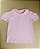 Camiseta Menina MC - Rosa Liso - Imagem 1