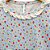 Pijama Blusa e Shorts Babadinho MC - Flor Fundo Azul - Imagem 2