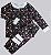 Pijama Blusa e Calça ML - Lua Fundo Preto Menina - Imagem 1