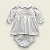 Vestido Smock Ziguezague Florido - Branco Liso - Imagem 1