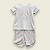Pijama Blusa e Shorts MC - Coração Florido - Imagem 1