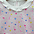 Pijama Blusa e Calça ML - Corações Coloridos Fundo Pontilhado Rosa - Imagem 2
