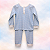 Pijama Blusa e Calça ML - Xadrez Azul - Imagem 1