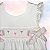 Vestido Laço Smock Corações Coloridos Claros - Branco Liso - Imagem 2