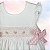 Vestido Laço Smock Rosas e Violetas - Branco Liso - Imagem 2