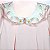 Vestido Entretela Margarida Branca Folha Rosa - Rosa Liso - Imagem 2
