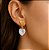 Brincos Miri Morena 33103 Folheado Ouro Cristal 1cm Coração - Imagem 1