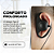 Nilbas - Fone de ouvido para radio comunicador Motorola Ht Microfone EP450 PTT lapela modelo D e Silicone walkie talkie auricular tubo acustico csb9068 ct150 pro1150 dtr 620 dep450 retevis gp68 (D) - Imagem 3