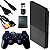 Console PlayStation 2 Slim Preto Serie 90000 - PS2 (OPL - 13 Jogos) - Imagem 1