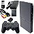 Console PlayStation 2 Slim Preto Serie 70000 - PS2 (OPL - 13 Jogos) - Imagem 1