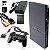 Console PlayStation 2 Slim Preto Serie 70000 - PS2 (OPL - 13 Jogos) - Imagem 1