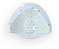 CABINE LED/UV 36 LED 168W ROSA C/DOURADO SUN S8-1 SIOUX - Imagem 2