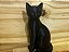 Escultura Gato 15cm Decoração de Interiores PRETO - Imagem 3