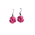10 pares de Brincos Flor ROSA (ATACADO) - Imagem 1