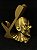 Suporte Para Maquinas De Tatuagem Tattoo PALHAÇO DOURADO - Imagem 3