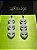 10 Pares de Brincos ALIEN BRANCO (ATACADO) - Imagem 4