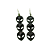 10 Pares de Brincos ALIEN PRETO (ATACADO) - Imagem 1
