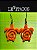 10 Pares de Brincos TARTARUGA LARANJA(ATACADO) - Imagem 3