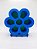 SUPORTE PARA TINTAS TATTOO TATUAGEM FLOR AZUL - Imagem 1