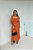 Vestido Linho Midi Fenda Frente Busto Drapeado 2133 - Imagem 4