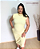 Vestido Anarruga Amarelo com Bolso Plus Size - Imagem 1